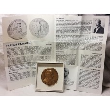 HALL OF FAME MEDAL . FRANCIS PARKMAN